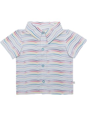 Organicera Organik Kısa Kollu Gömlek Çizgili