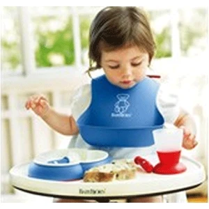 Silikon Bebek Önlüğü - MAVİ