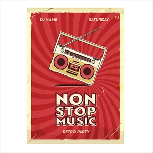 Ahşap Tablo Non Stop Music Party