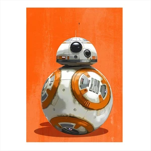 Ahşap Tablo Star Wars BB 8