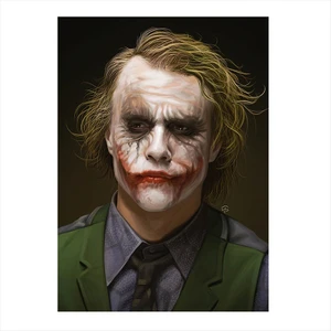 Ahşap Tablo Joker Heath ledger