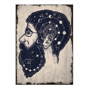 Ahşap Tablo Astronomi Temalı