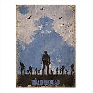 Ahşap Tablo The Walking Dead Afiş