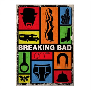 Ahşap Tablo Breaking Bad Afiş