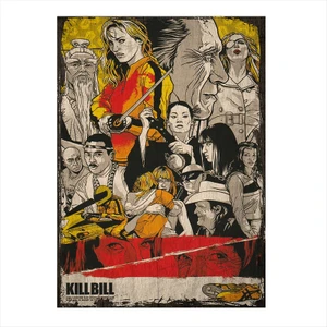 Ahşap Tablo Kill Bill Poster