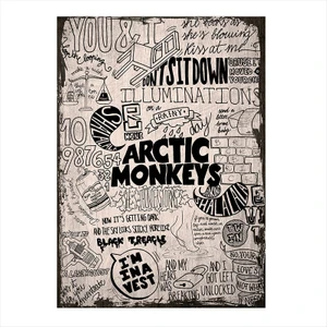 Ahşap Tablo Arctic Monkeys Poster