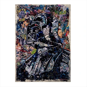 Ahşap Tablo Star Wars Darth Vader