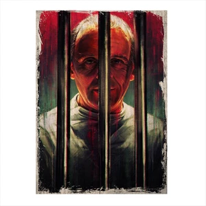 Ahşap Tablo Kuzuların Sessizliği Hannibal Lecter