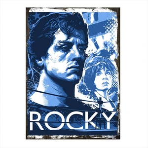 Ahşap Tablo Rocky Sylvester Stallone