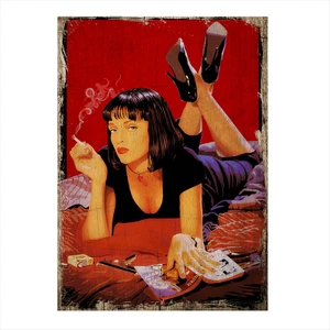 Ahşap Tablo Ucuz Roman Pulp Fiction