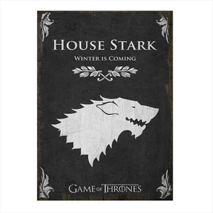 Ahşap Tablo House Stark Winter is Comming