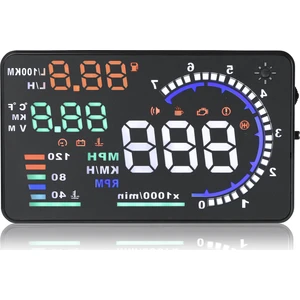 HUD A8 5.5 İnç Head Up Display OBD Araç Bilgisi Cam Yansıtma Cihazı