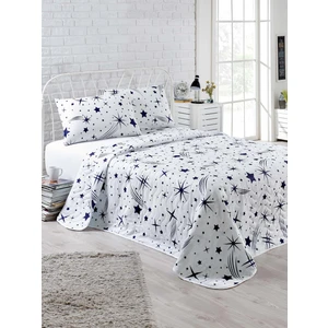 Enlora Home Kapitone Yatak Örtüsü Seti Çift Kişilik Halley Beyaz