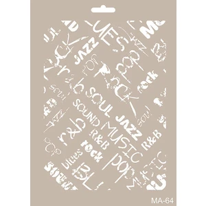 MA64 Cadence Mix Media Stencil Şablon 21x29 cm