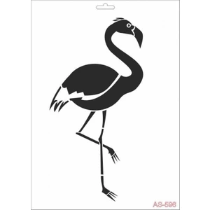 AS596 Stencil Şablon 21x29 cm - Flamingo