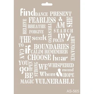 AS565 Stencil Şablon 21x29 cm