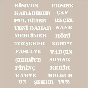 AS439 Stencil Şablon 21x29 cm