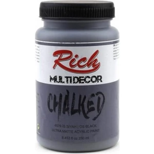 Multi Decor Chalked Akrilik 250ml N:4576 İs Siyah
