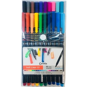 Soft Liner 55 Kalem 0,4mm 20 Renk Set N:CS.55/20.PVC