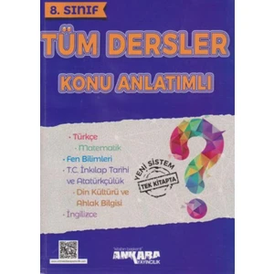Ankara Yayıncılık 8.Sınıf  Tüm Dersler Konu Anlatımlı