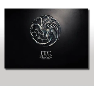 Tablomega Ahşap Tablo Game Of Thrones Fire And Blood Targaryen