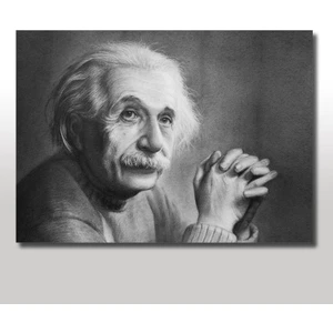 Ahşap Tablo Albert Einstein