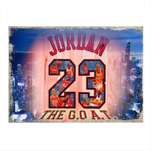 Ahşap Tablo Nba Michael Jordan
