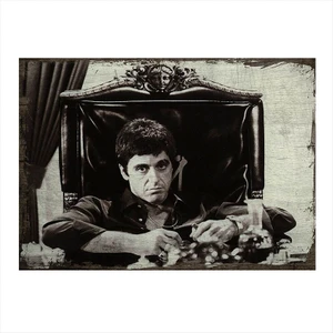 Ahşap Tablo Al Pacino Scarface