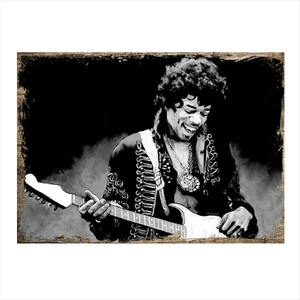 Ahşap Tablo Jimi Hendrix