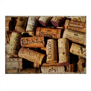 Tablomega Ahşap Tablo Şarap Mantarları