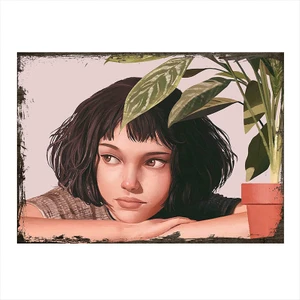 Ahşap Tablo Leon Mathilda