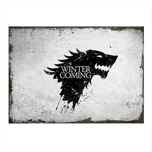 Ahşap Tablo Winter is Coming Stark