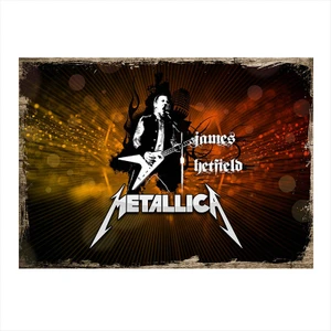 Ahşap Tablo Metallica James