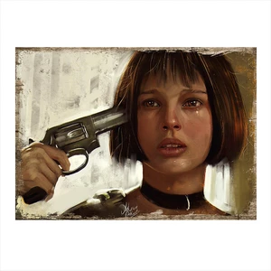 Ahşap Tablo Leon Mathilda