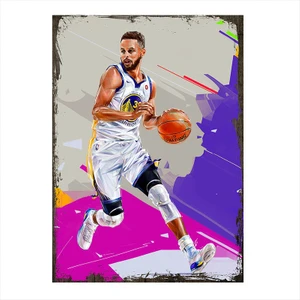 Ahşap Tablo NBA Stephen Curry