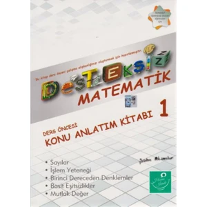 Kartezyen Desteksiz Matematik:Ders Öncesi Konu Anlatım Kitabı 1  - Şahin Aksankur