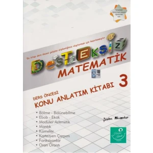 Kartezyen Desteksiz Matematik:Ders Öncesi Konu Anlatım Kitabı 3  - Şahin Aksankur