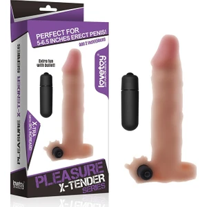 X-Tender Realistik Titreşimli Uzatmalı Penis Kılıfı
