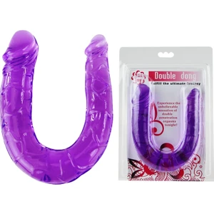 Pretty Love Double Dong 30 cm Çift Taraflı Jel Yumuşak Vibratör Penis Dildo