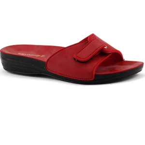 Marina-1 Kırmızı Günlük Anatomik Bayan Terlik Ayakkabı