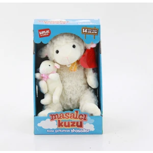 Masalcı Hareketli Yavrulu Kuzu Peluş