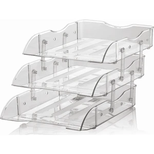 2'Lü Evrak Rafı - Hareketli - Şeffaf