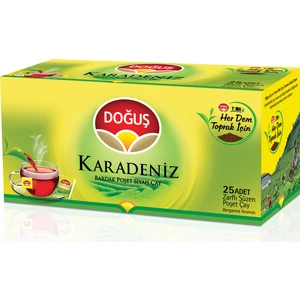 Karadeniz Bergamot Aromalı Süzen Poşet Çay 25'li 50 gr