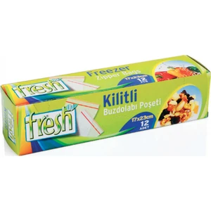 Fresh Up Kilitli Buz Dolabı Poşeti 17x23 12 Adetli Fresh Up