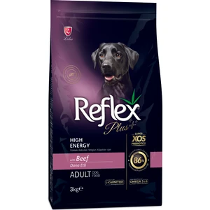Plus Yüksek Aktiviteli Yetişkin Köpekler İçin Dana Etli Köpek Maması 3 Kg