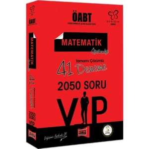 Yargı Yayınevi ÖABT Değişim Serisi VIP Matematik Öğretmenliği Tamamı Çözümlü 41 Deneme