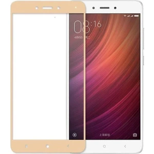 Case 4U Xiaomi Redmi Note 4X Tam Kaplayan Fiber Nano Ekran Koruyucu Cam Altın