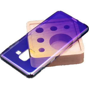 Case 4U Samsung Galaxy A8 Plus Kılıf (A530) Renkli Transparan Sert Kapak - Mor