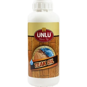 Ünlü Boya Protect Aqua Su Bazlı Teak Oıl (Tik Yağı) 1L