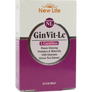New Life GinVit-Lc L- Carnitine 30 Film Tablet